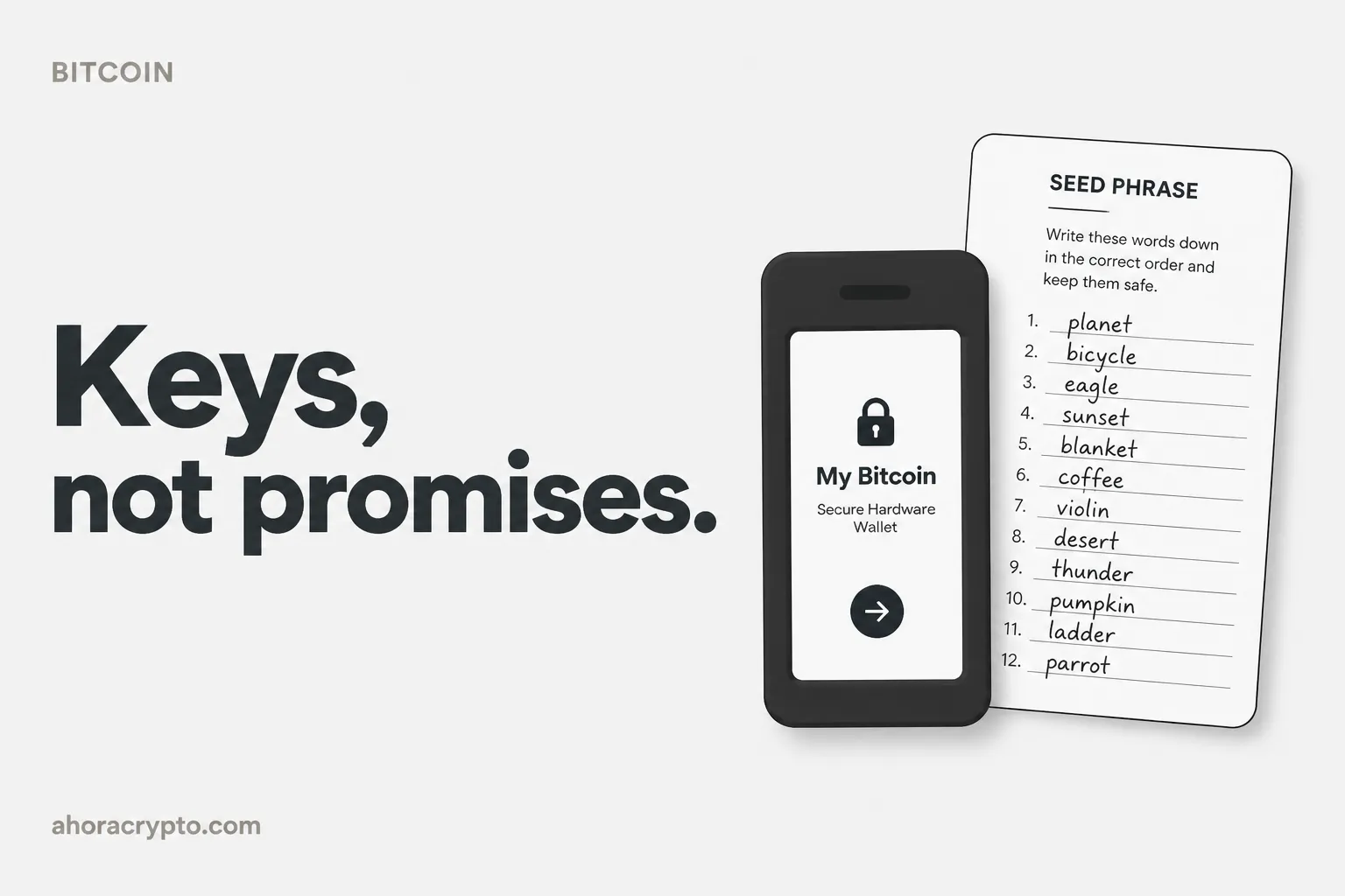 How to self-custody Bitcoin safely