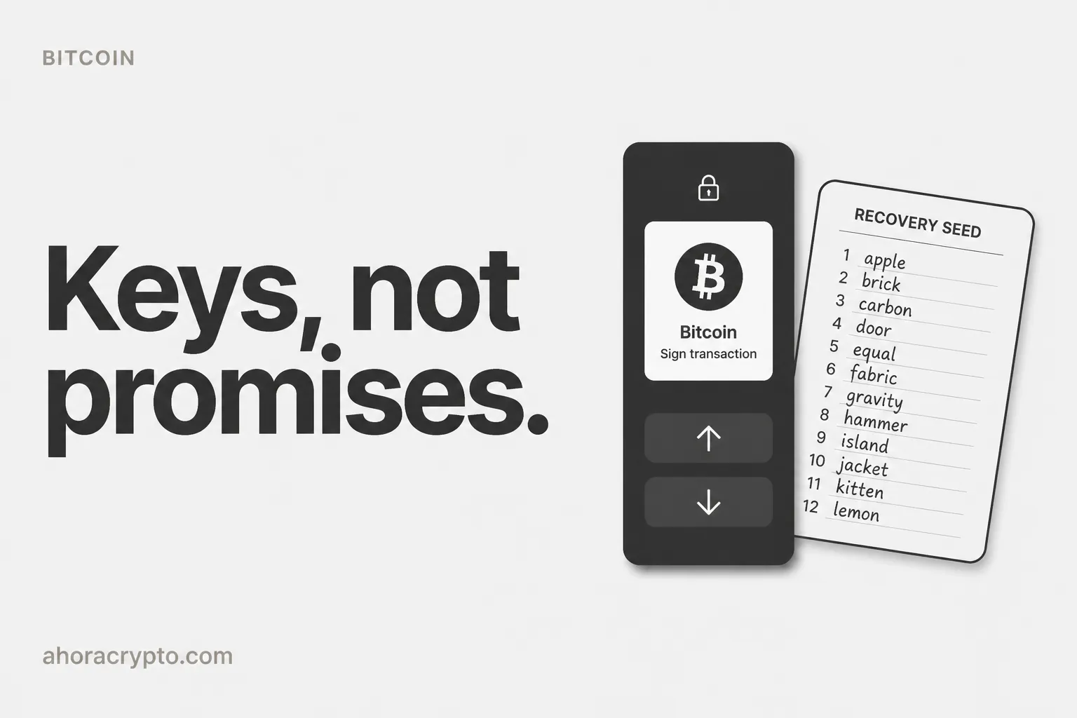 Cómo guardar tus Bitcoin por tu cuenta sin liarla con un solo fallo