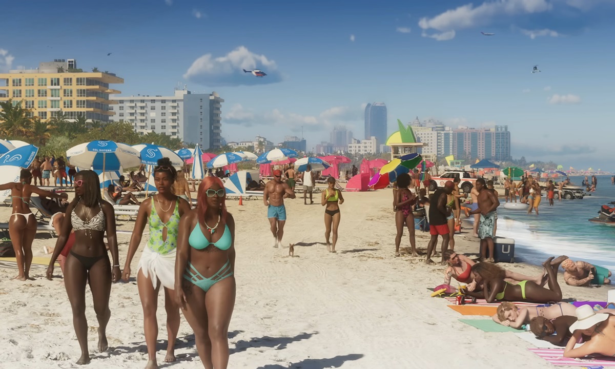 La playa en el primer trailer de GTA 6