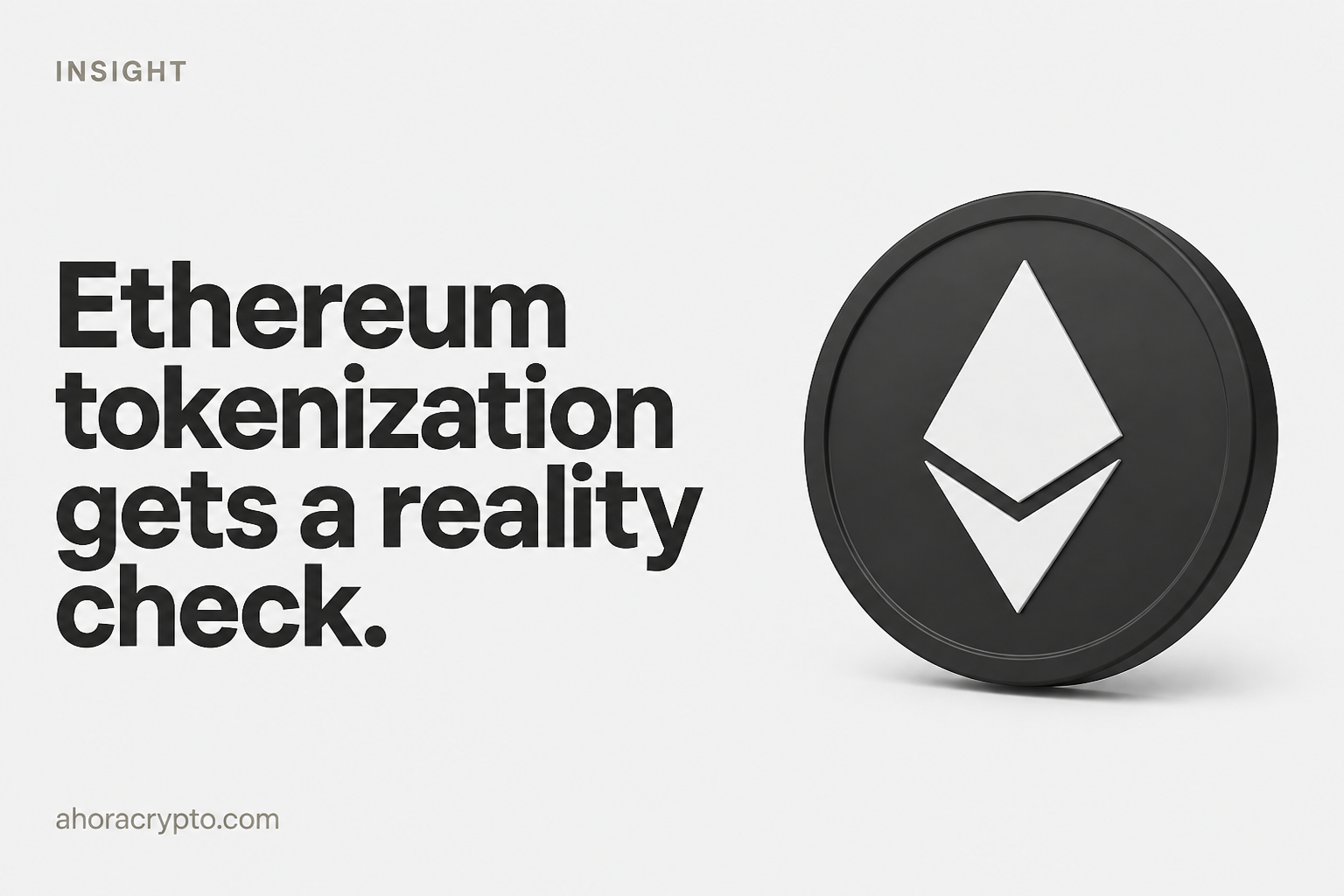 La tokenización en Ethereum se pone seria tras la venta de 10,000 ETH a BitMine
