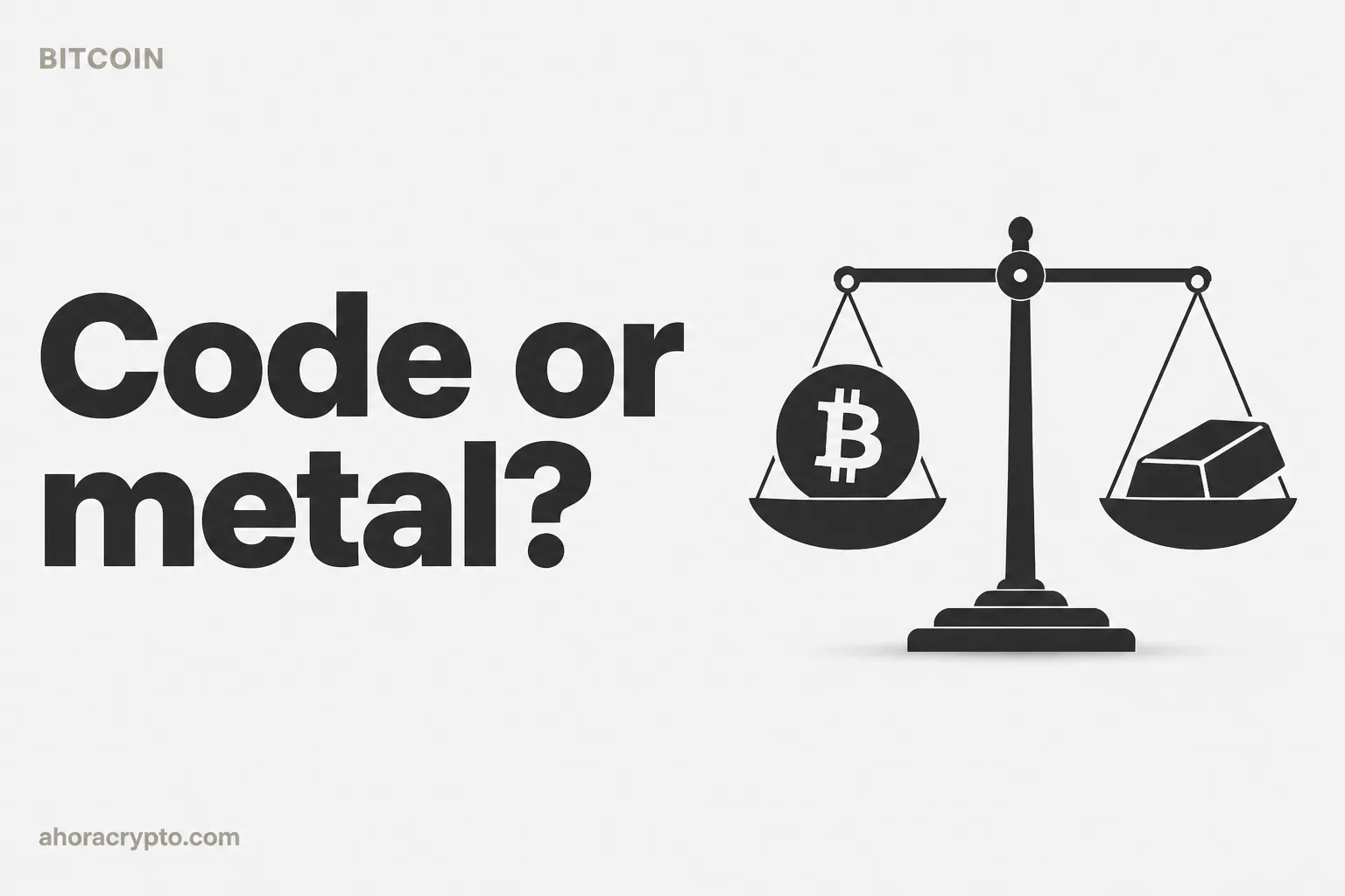 Bitcoin vs gold as a store of value: what actually matters when fear shows up